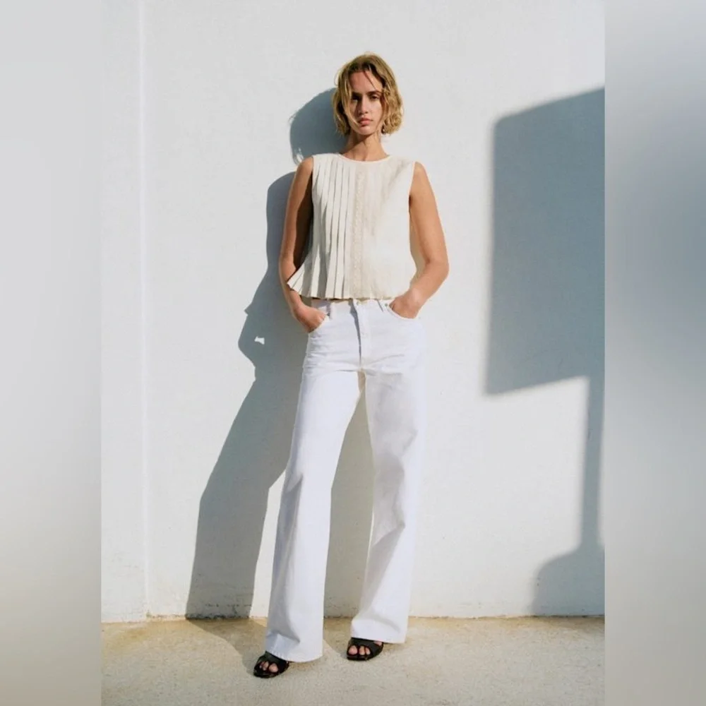 BNWT Sezane Molly Blouse - Ecru - Picture 2 of 6